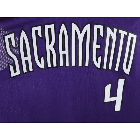NBA Reebok Sacramento Kings Chris Webber #4 Jersey XL Purple - Picture 3 of 8
